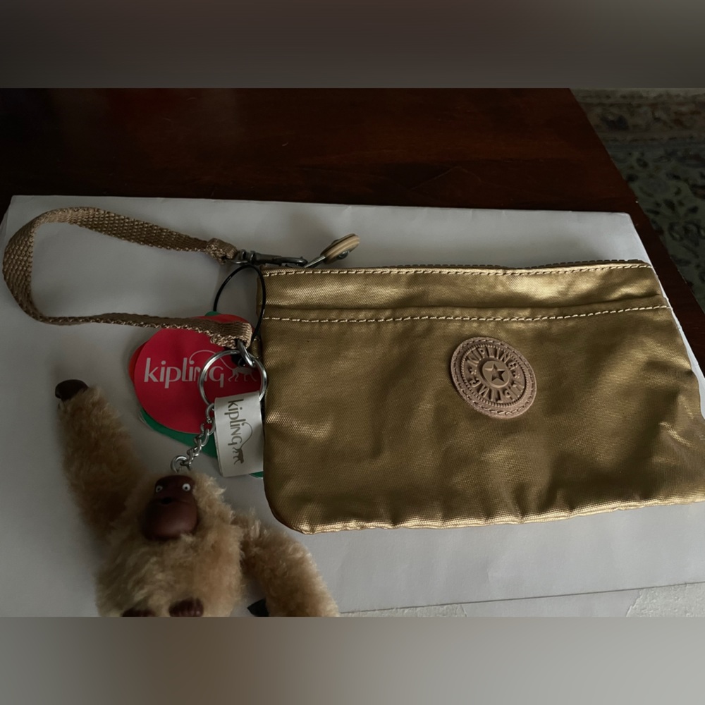 Kipling Deep Gold Wristlet